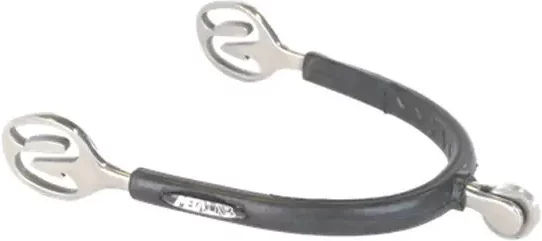 Runde Ratschen-Sporen für Pferde von Metalab aus Edelstahl in Silber 35 mm – Bild 1 von 1