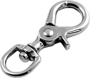 Produktbild von Runder Drehkarabiner aus Metall in Silber von Umbria Equitazione für Pferde