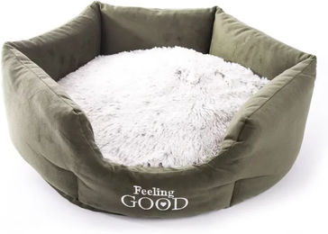 Produktbild von Runder Hundekorb und Katzenkorb Martin Sellier Igloo Grün 40 cm