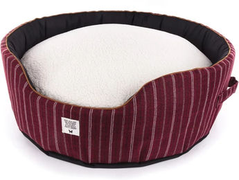 Produktbild von Runder Hundekorb von Martin Sellier in Rot mit 70 cm Durchmesser