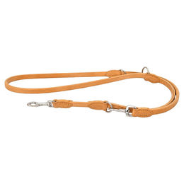 Rundgenähte Leder-Hundeführleine Dublin Beige 200 cm x 10 mm – Bild 1 von 1