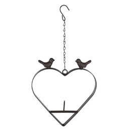 RUNGASSI Vogelhaus Meisenknödel-Halter Vogelfutterstation aus Metall in Braun und Schwarz – Bild 1 von 6