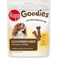 Produktbild von Rupp Belohnungssnack Fleischknochen mit Lamm und Reis ohne Zucker 75 g