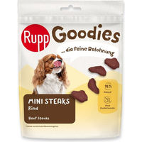 Produktbild von Rupp Mini Steaks Rind Belohnungssnack mit hohem Fleischanteil ohne Zucker 75 g