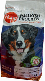 Produktbild von Rupp Vollkostbrocken Geflügel und Reis Hundefutter 2 kg