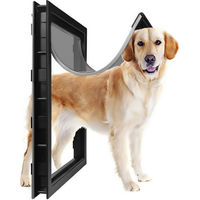 Produktbild von Rutaqian Haustierklappe XL Hundeklappe zur Wandmontage mit Antikollisionsbarriere und doppelten Magnetklappen aus PVC für Innen und Außen