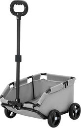 Rutaqian Hundebuggy 4 Rad Hundewagen Grau für kleine Hunde Adult – Bild 1 von 2