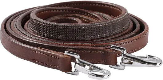 Produktbild von Rutschfeste Pferdezügel aus Leder von Edix Saddles in Braun