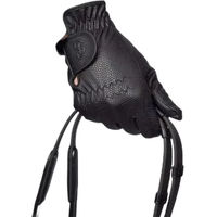 Produktbild von Rutschfeste Reithandschuhe PS of Sweden für Herren aus Kunstleder Schwarz Größe 9