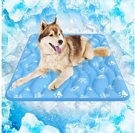 Rywell Katzenkissen Hundematte aus Wolle Blau für erwachsene Hunde und Katzen – Bild 1 von 5