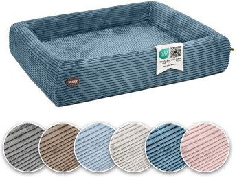 SABRO Hundebett KUDDE Cord azurblau 70 cm, 85 cm – Bild 1 von 3