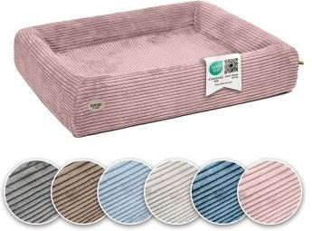 SABRO Hundebett KUDDE Cord rosè 80 cm, 1 m – Bild 1 von 3