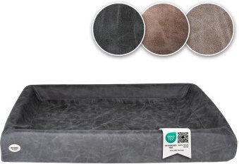 SABRO KUDDE Hundebett Wildleder dunkelgrau 80 cm, 1 m – Bild 1 von 3