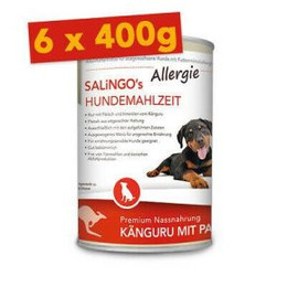 Produktbild von SALiNGO Känguru mit Pastinake 6x400g Hundenassfutter