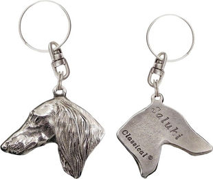 Produktbild von Saluki Silberplättierter Hund Anhänger