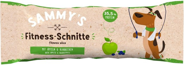Produktbild von SAMMY's Fitness-Schnitte 25 Gramm Hundesnack 20 x 25 Gramm Apfel & Blaubeer