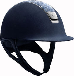 Produktbild von Samshield Premium Alcantara Blue Crystal 1.0 Dressur Reithelm
