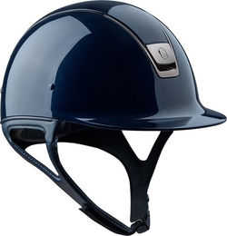 Produktbild von Samshield Shadow Glossy Standard Trim schwarz Reithelm ohne Liner