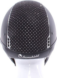 Produktbild von Samshield Shadow matt Top Sparkling, 5 Swarovski vorne und Dressurausschnitt Reithelm