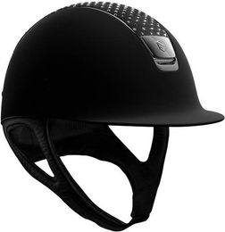Produktbild von Samshield Shadowmatt Dressage Alcantara Sparkling Trim Black Reithelm