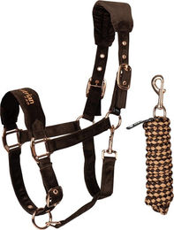 Produktbild von Samt Halfter und Longierleine für Pferde Horka