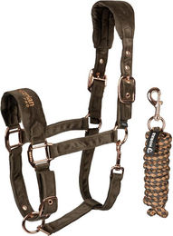 Produktbild von Samt Halfter und Longierleine für Pferde Horka