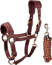 Produktbild von Samt Halfter und Longierleine für Pferde Horka