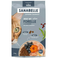 Produktbild von Sanabelle 2 x 8kg Adult Forelle Katzentrockenfutter-Sparpaket