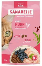 Produktbild von Sanabelle 2 x 8kg Adult Huhn Katzentrockenfutter-Sparpaket