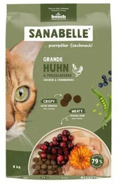 Produktbild von Sanabelle 2 x 8kg Grande Huhn Katzentrockenfutter-Sparpaket