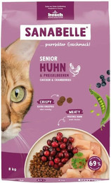 Produktbild von Sanabelle 2 x 8kg Senior Huhn Katzentrockenfutter-Sparpaket