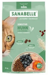 Produktbild von Sanabelle 2 x 8kg Sensitive Huhn Katzentrockenfutter-Sparpaket