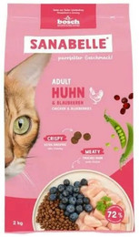 Produktbild von Sanabelle 4 x 2kg Adult Huhn Katzentrockenfutter-Sparpaket