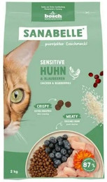 Produktbild von Sanabelle 4 x 2kg Sensitive Huhn Katzentrockenfutter-Sparpaket
