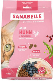 Produktbild von Sanabelle 6 x 400g Adult Huhn Katzentrockenfutter-Sparpaket