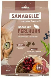 Produktbild von Sanabelle 6 x 400g Indoor mit Perlhuhn Katzentrockenfutter-Sparpaket