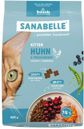 Produktbild von Sanabelle 6 x 400g Kitten Huhn Katzentrockenfutter-Sparpaket