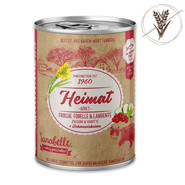 Produktbild von Sanabelle HEIMAT Katzen Nassfutter Adult frische Forelle & Landente - 12 x 400 g