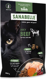 Produktbild von Sanabelle Juicy Land-Rind Katzenfutter - 800 g
