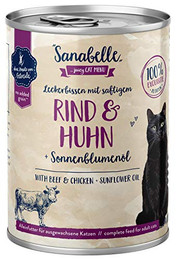 Produktbild von Sanabelle Katzen Nassfutter Adult mit Rind & Huhn - 6 x 400 g