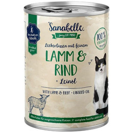 Produktbild von Sanabelle Lamm & Rind Nassfutter für ausgewachsene Katzen - 6 x 400 g