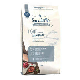 Produktbild von Sanabelle Light Geflügel Katzen-Trockenfutter - 2 kg