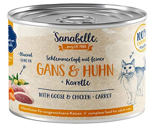 Produktbild von Sanabelle Nassfutter Schlemmertopf mit Gans & Huhn - 6 x 180 g