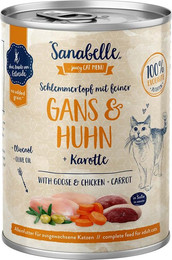 Produktbild von Sanabelle Schlemmertopf mit Gans & Huhn 12x380g