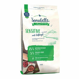 Produktbild von Sanabelle Sensitive Geflügel Katzen-Trockenfutter - 2 kg