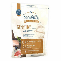 Produktbild von Sanabelle Sensitive mit Lamm Katzentrockenfutter - 6 x 400 g