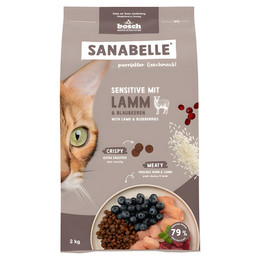 Produktbild von Sanabelle Sensitive Trockenfutter Katze Adult mit Lamm - 2 kg