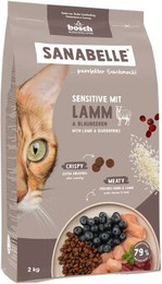 Produktbild von Sanabelle Sensitive Trockenfutter Katze Adult mit Lamm - 2 x 2 kg