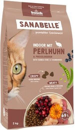 Produktbild von Sanabelle Trockenfutter Katze, Adult. Indoor, mit Perlhuhn 2x2 kg