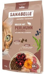 Produktbild von Sanabelle Trockenfutter Katze, Adult. Indoor, mit Perlhuhn 2x8 kg